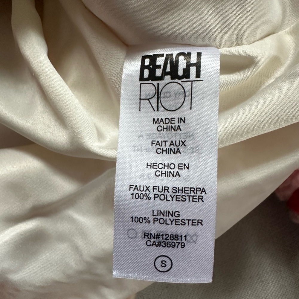 Beach Riot Laurie Fleece Jacket Shacket New - Picture 8 of 9